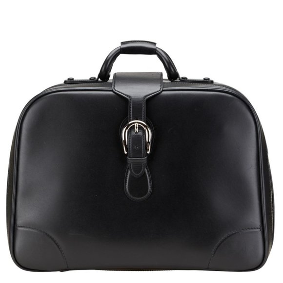 GUCCI Black Leather Boston Bag - Picture 1 of 16